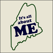 It's all about Me (Maine) Funny State Map Geography T-Shirt