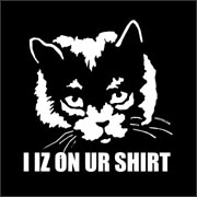 LOLCat I Iz On Ur Shirt - funny t-shirt