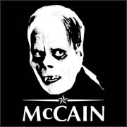 Phantom McCain - funny pro-obama anti-mccain t-shirt