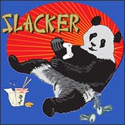 Slacker Panda - funny t-shirt